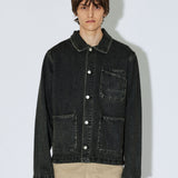 Evon Worker Jacket - Aged Black