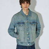 Joey Trucker Jacket - Stream Sky Aged