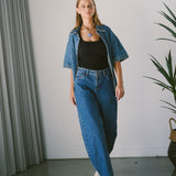 Nanci Barrel Jeans - Stream Mid Retro