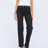 Lexy Straight Jeans - Black Mist