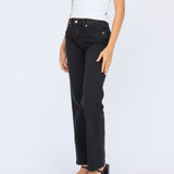 Lexy Straight Jeans - Black Mist