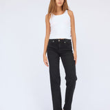 Lexy Straight Jeans - Black Mist