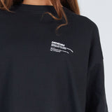 Lily Long Sleeve - Black PLYCRM Swirl