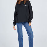 Lily Long Sleeve - Black PLYCRM Swirl