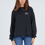 Lily Long Sleeve - Black PLYCRM Swirl