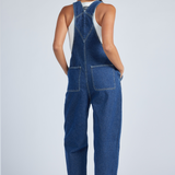 Lydia Dungaree - Pebble Dark Retro