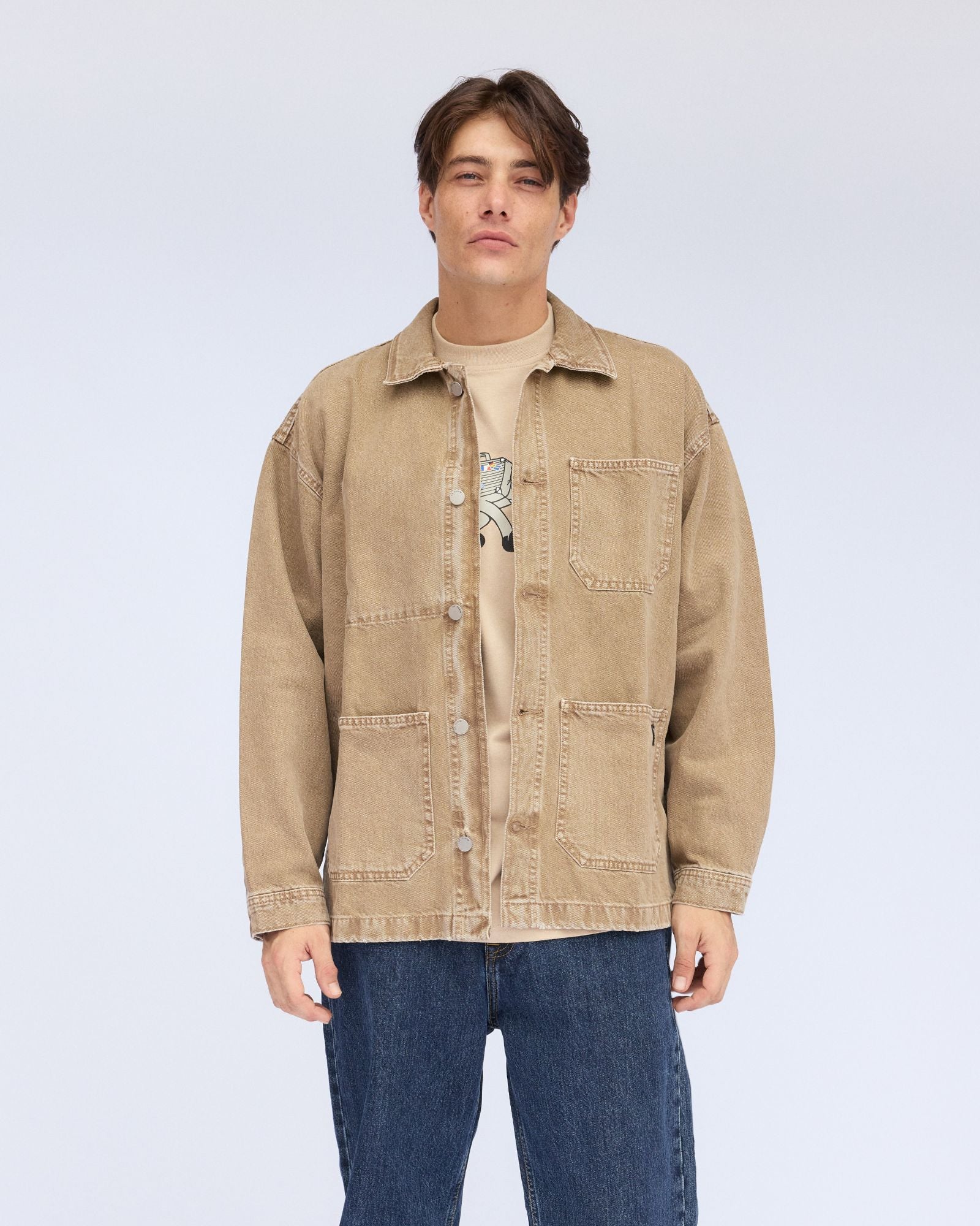 Niko Worker Jacket Washed Oak Dr Denim Jeans Australia – Dr