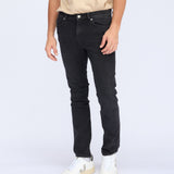 Snap Skinny Jeans - Black Mist