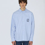 Wes Shirt - Lt Blue Stripe Draw