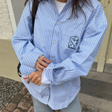 Wes Shirt - Lt Blue Stripe Draw