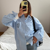 Wes Shirt - Lt Blue Stripe Draw
