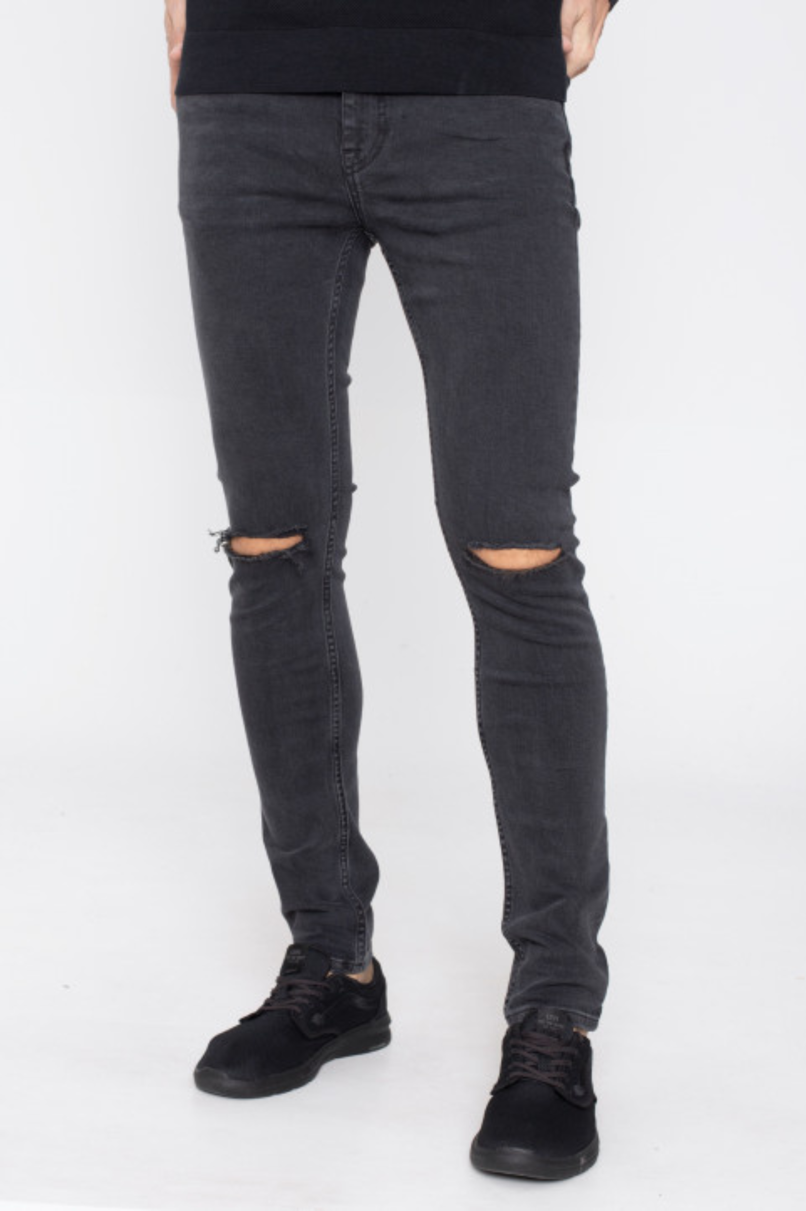 Chase Jeans Greyish Black Ripped Knee Dr Denim Jeans Australia Dr