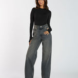 Aria Long Sleeve Top - Black