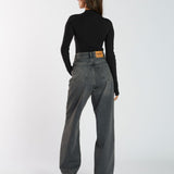 Donna Baggy Jeans - Mid Grey Used