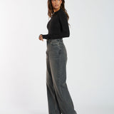 Donna Baggy Jeans - Mid Grey Used