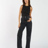 Echo Straight Jeans - Tar Retro Black