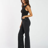 Echo Straight Jeans - Tar Retro Black