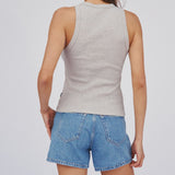 Etta Top -  Grey Melange