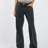 Hill Low Jeans - Aged Black