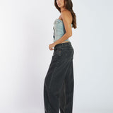 Hill Low Jeans - Aged Black