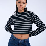 Rory Long Sleeve - Double Stripe BL