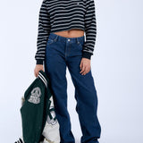 Rory Long Sleeve - Double Stripe BL