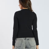 Stella Long Sleeve Top - Black