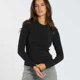 Stella Long Sleeve Top - Black