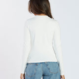 Stella Long Sleeve Top - Off White