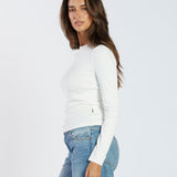 Stella Long Sleeve Top - Off White