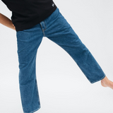 Dash Straight Jeans - Pebble Mid Retro