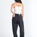 Donna Baggy Jeans - Dust Washed Black