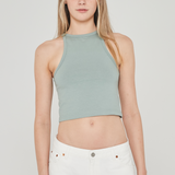 Lara Crop - Pale Shore