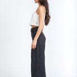 Donna Baggy Jeans - Dust Washed Black