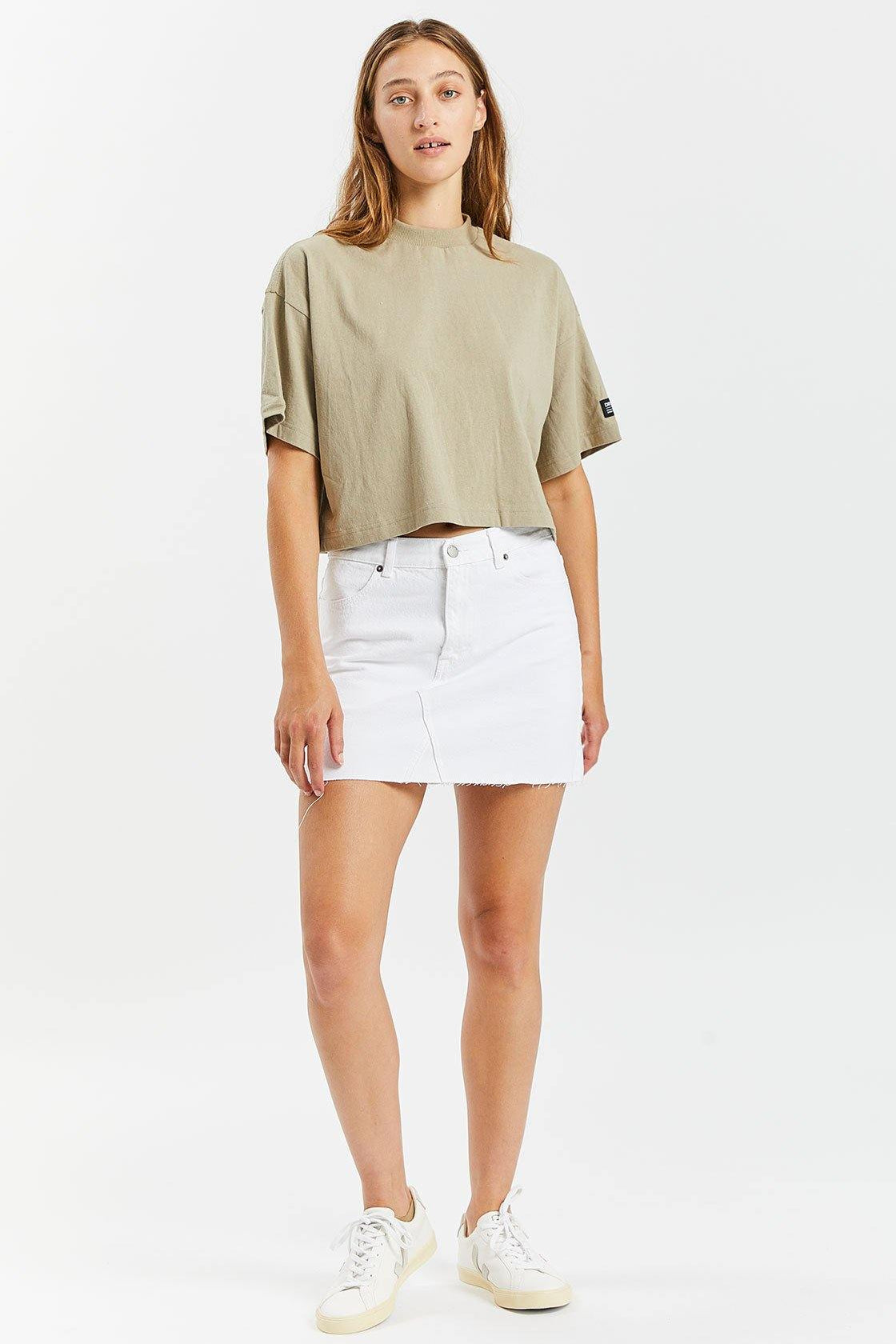 Anita Skirt White - Dr Denim Jeans - Australia & NZ