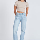 Beth Straight Jeans - Light Blue Jay