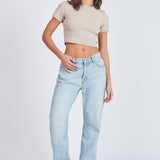 Beth Straight Jeans - Light Blue Jay