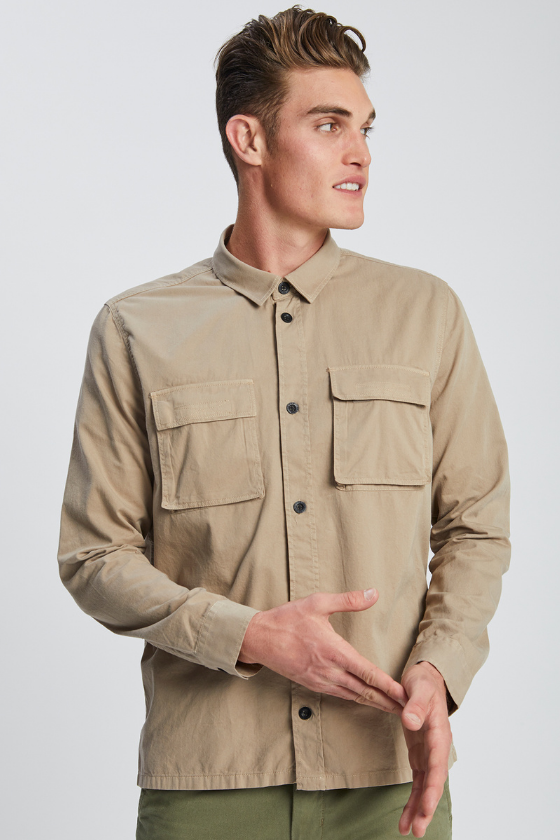 Cade Shirt  - Khaki - Dr Denim Jeans - Australia & NZ