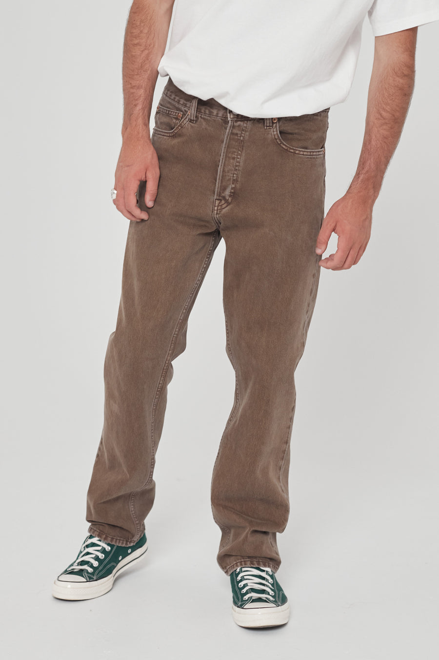 Dash Straight Jeans - Washed Chocolate