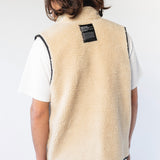 Unisex Dey Pile Vest Light Khaki