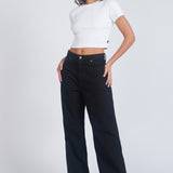 Donna Baggy Jeans - Black
