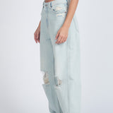 Donna Baggy Jeans - Drift Superlight Destroyed