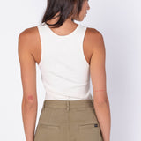 Demi Singlet - White Sand