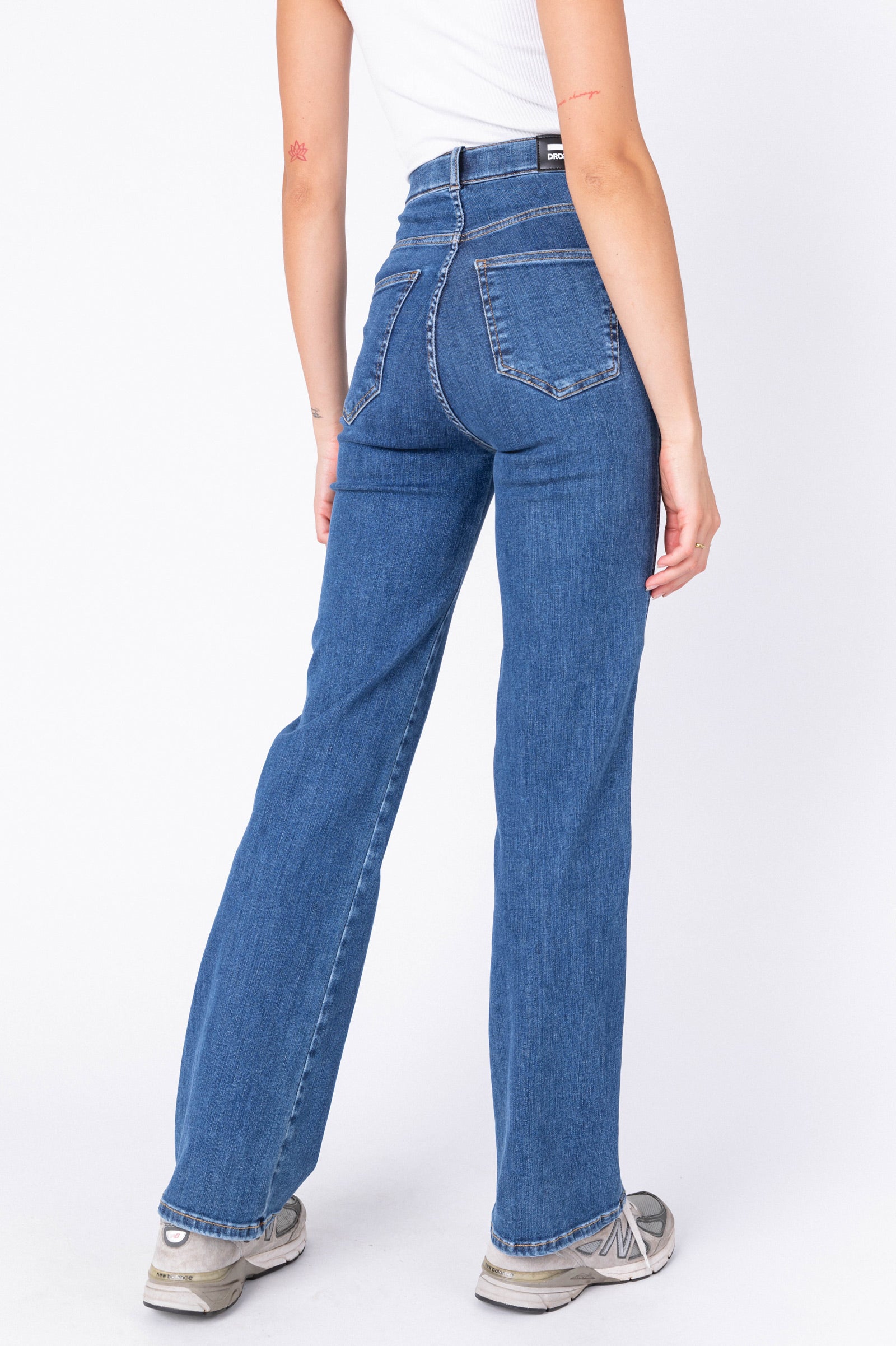 Dr Denim Australia Moxy Straight Jeans Pyke Plain Dark Blue Dr