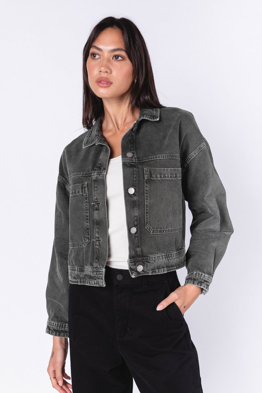 Tilly Worker Jacket - Washed Thyme - Final Sale