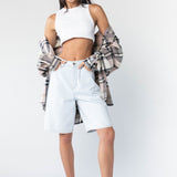 Mona Shirt Shadow Pink Check - Final Sale