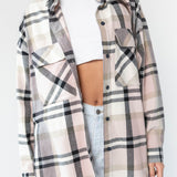 Mona Shirt Shadow Pink Check - Final Sale