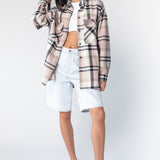 Mona Shirt Shadow Pink Check - Final Sale