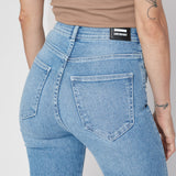 Moxy Skinny Jeans - Breeze Mid Worn Hem