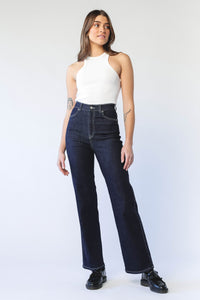 Moxy Straight Jeans in Less Blue Rinse